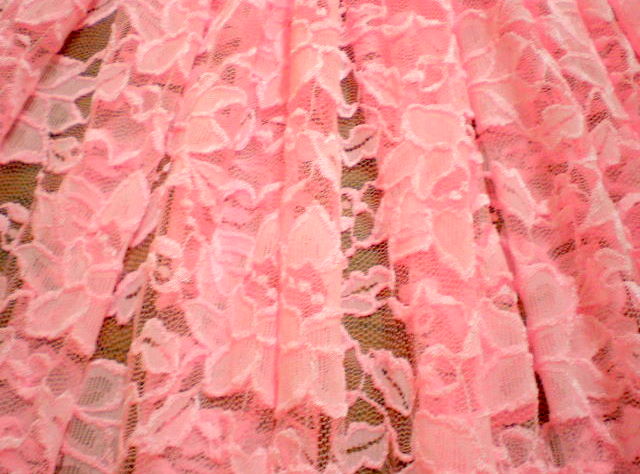 4.Lt Pink Romance Flower Lace